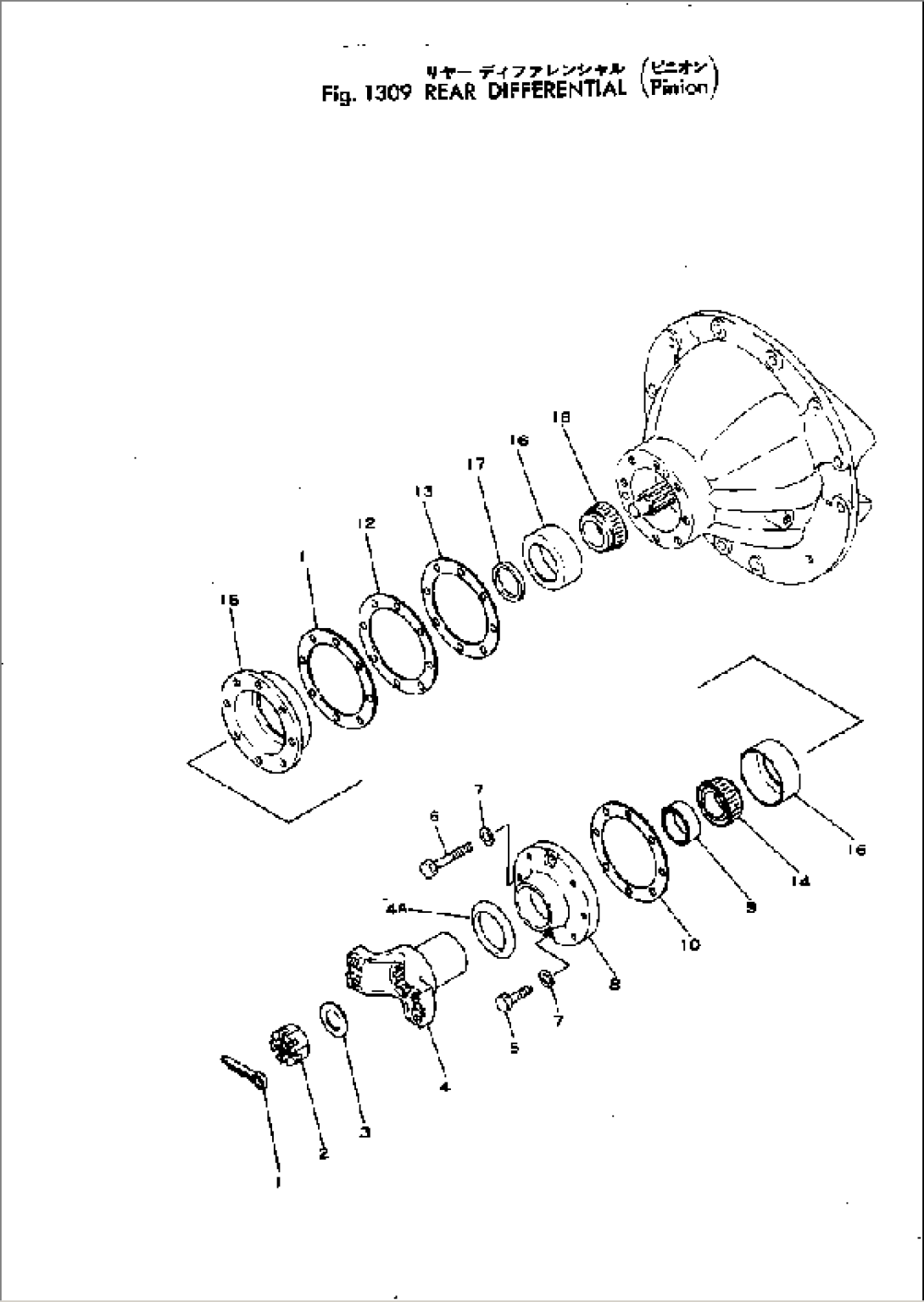 REAR DIFFERENTIAL (PINION)(#3-)