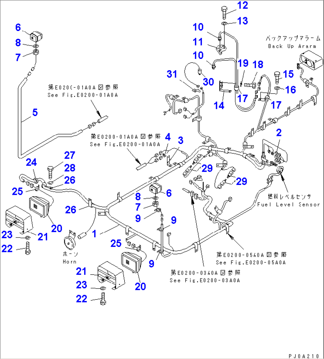 WIRING (MAIN HARNESS AND LAMP)(#1801-2011)