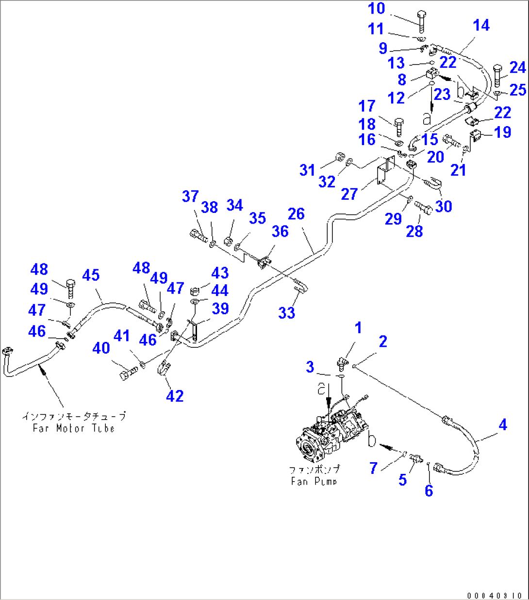 FAN DRIVE LINE (DELIVERY LINE)(#30001-)