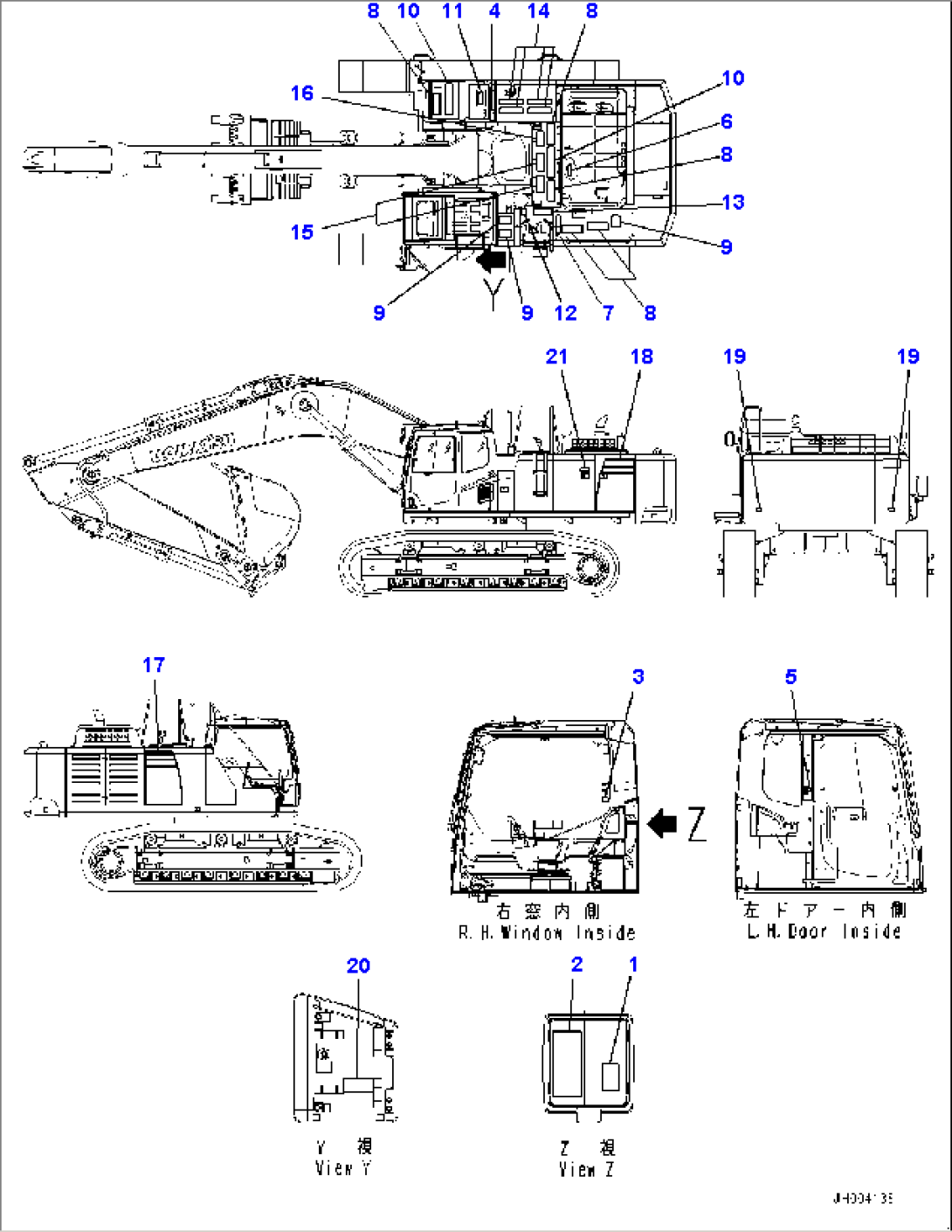 Marks and Name Plates, Seat and Symbol Mark (#65001-)