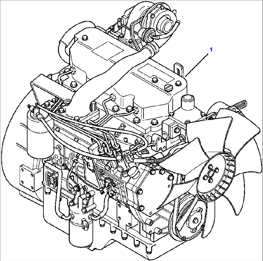 FIG. A0100-01A1 TIER II ENGINE - COMPLETE ASSEMBLY