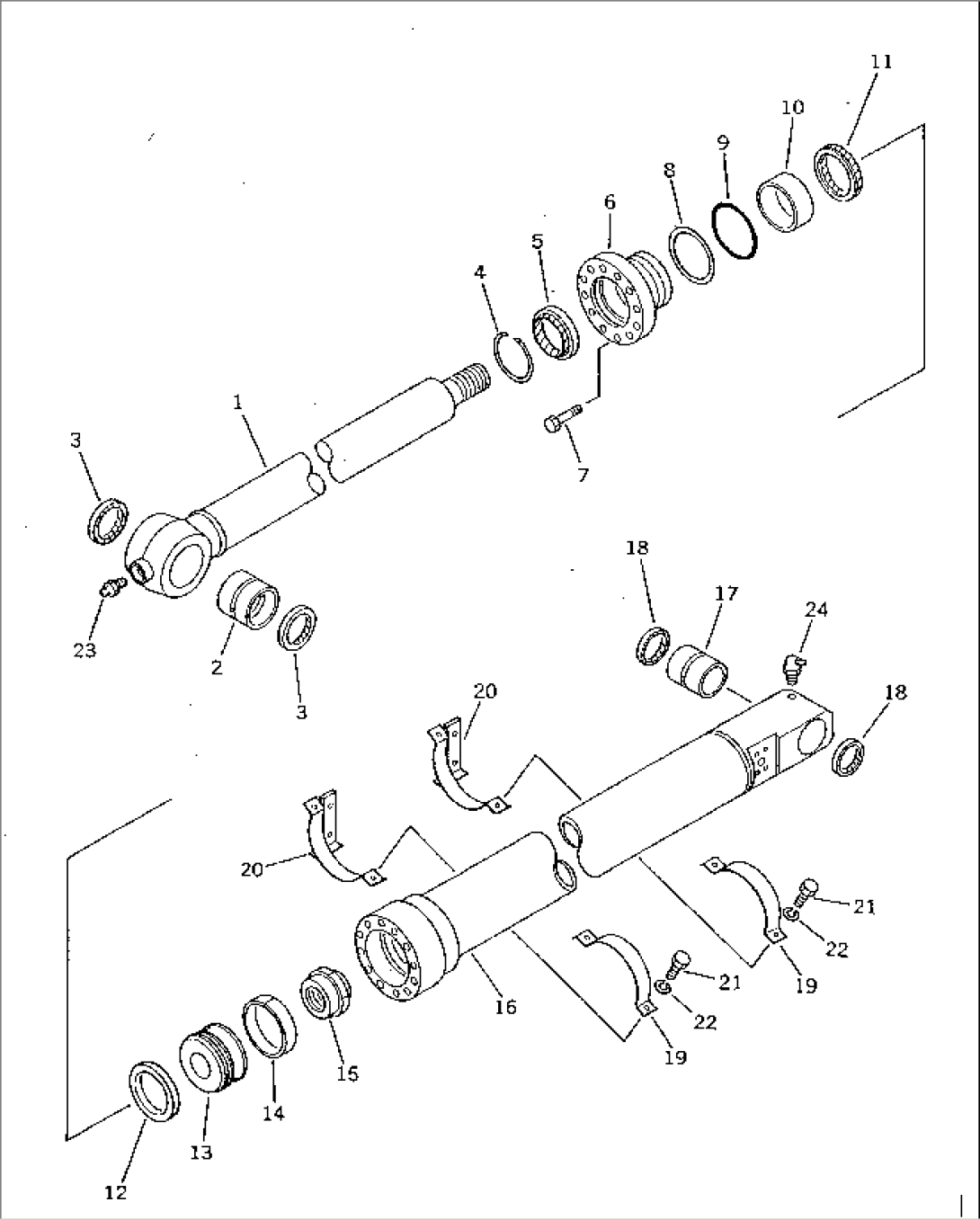 BUCKET CYLINDER (FOR 1800MM ARM)