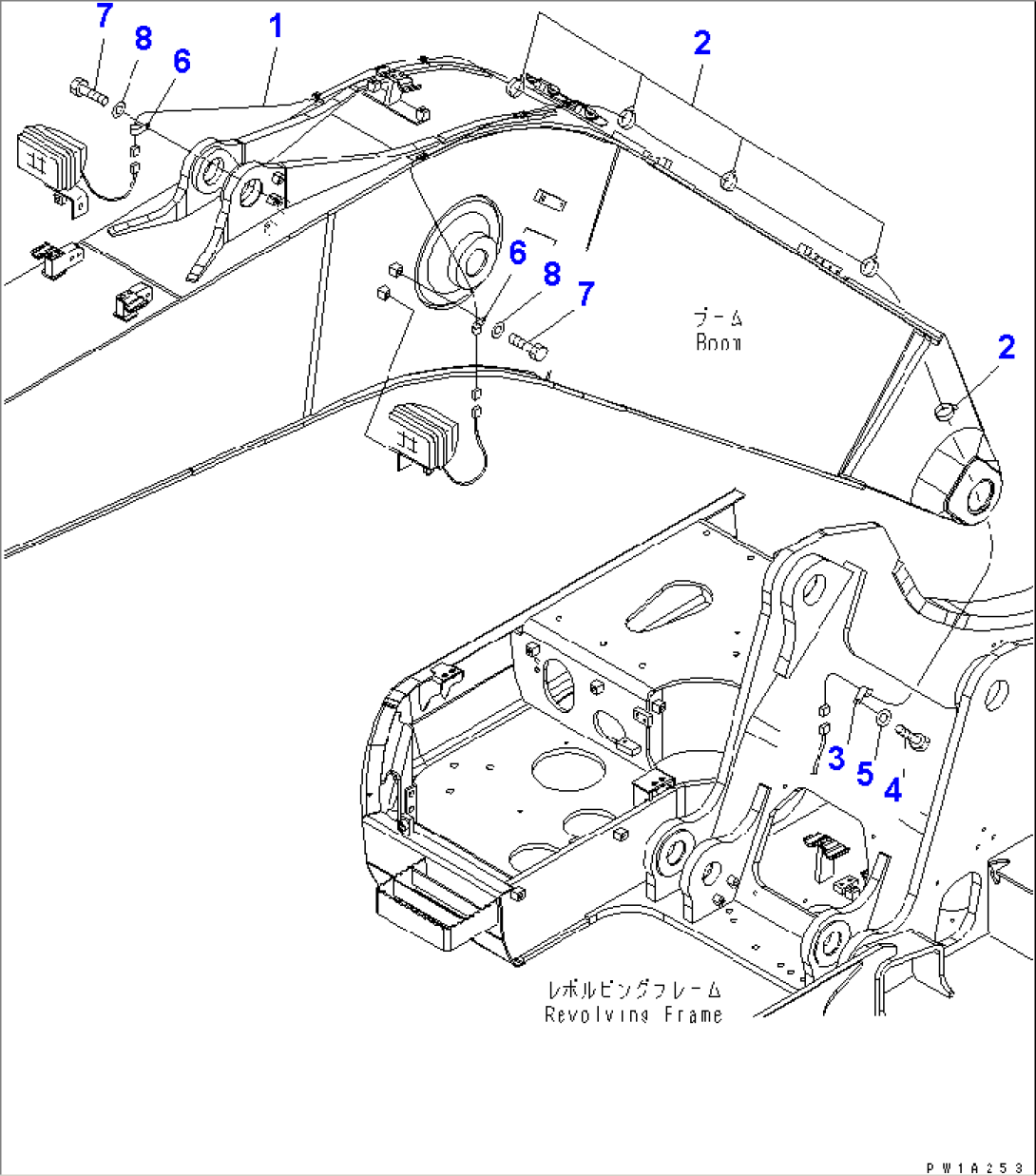 BOOM (5.7M) (WORKING LAMP HARNESS)(#20001-)