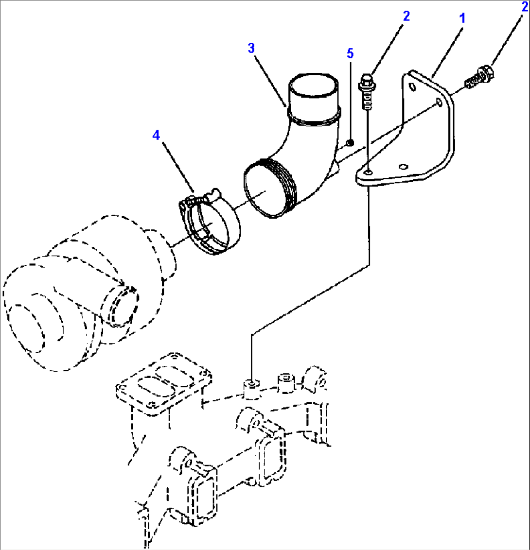 FIG. A1209-A2A4 EXHAUST CONNECTION