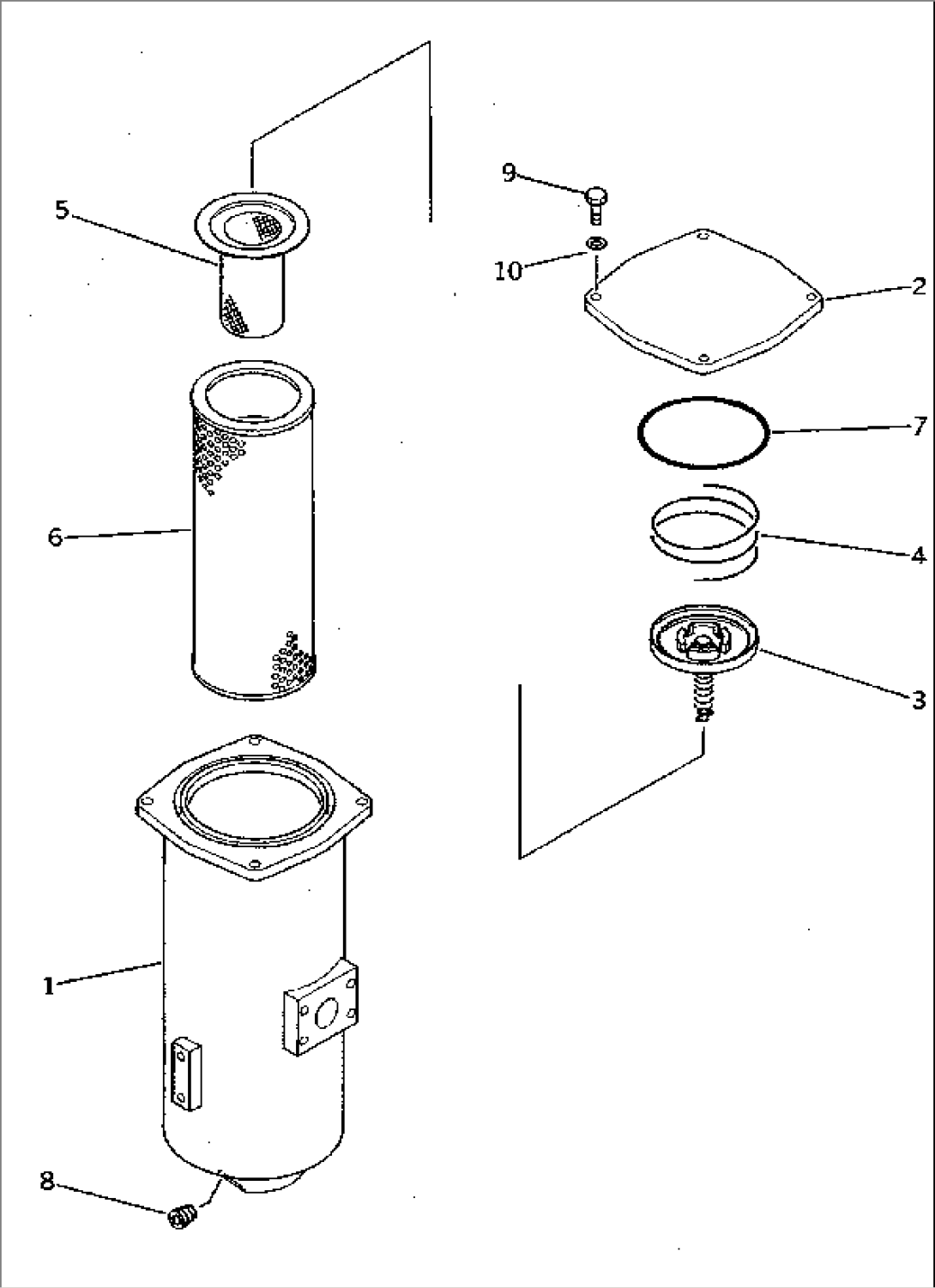 HYDRAULIC TANK (RETURN FILTER)