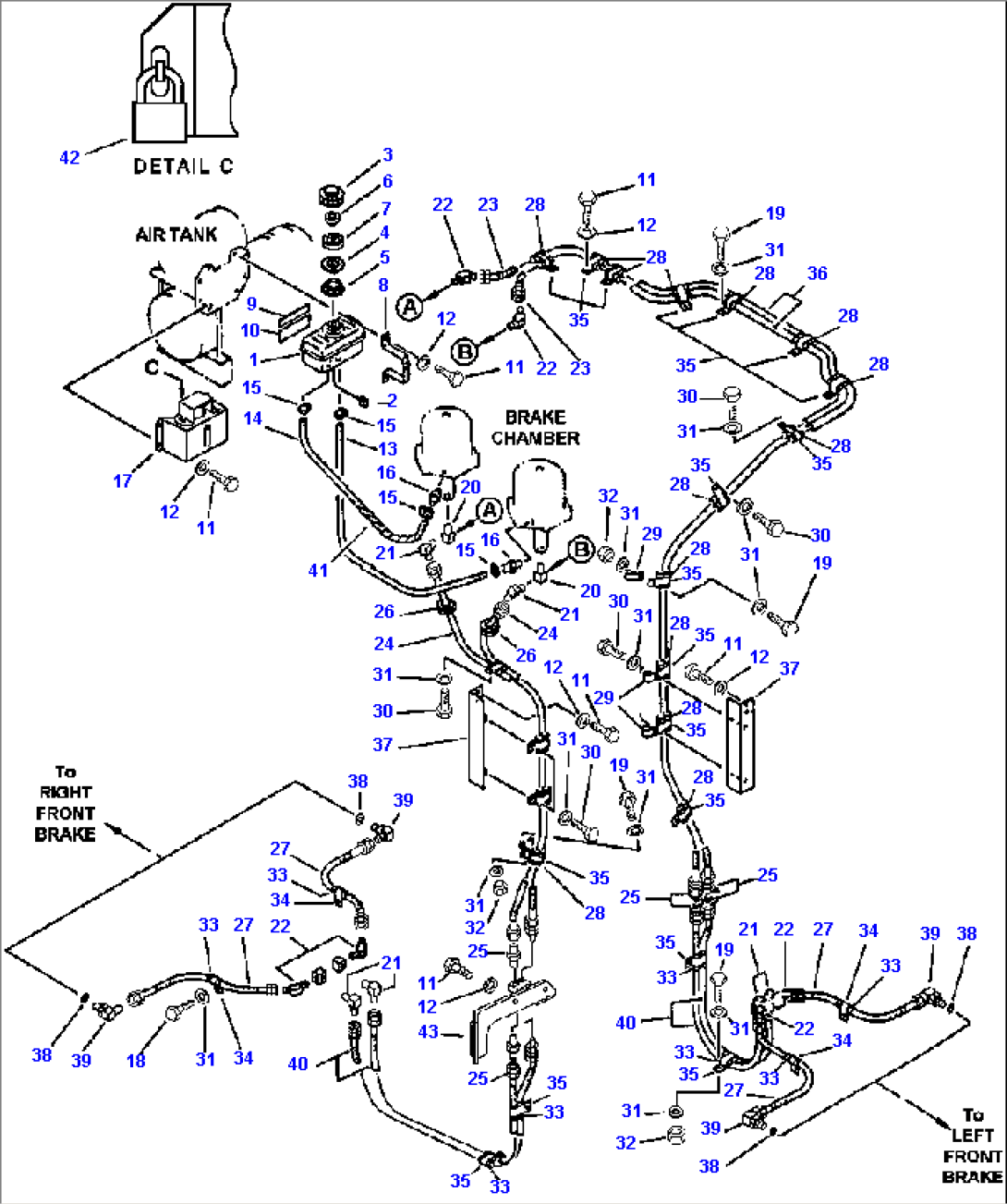 BRAKE OIL PIPING (FRONT)