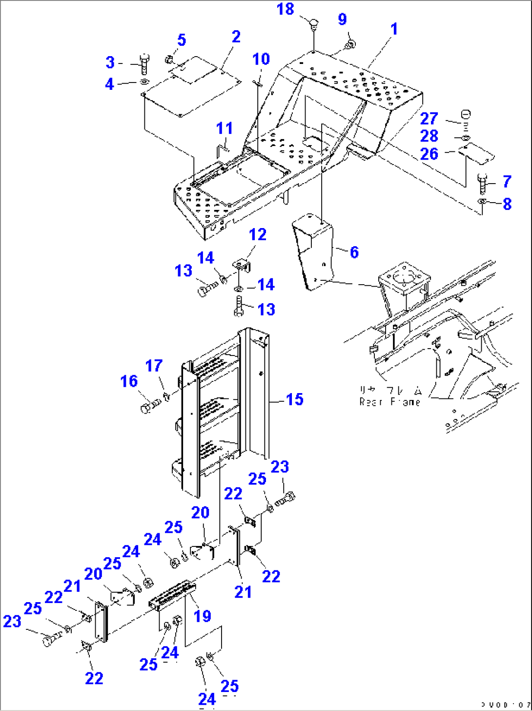 LADDER (FLOOR R.H.)(#80001-80502)
