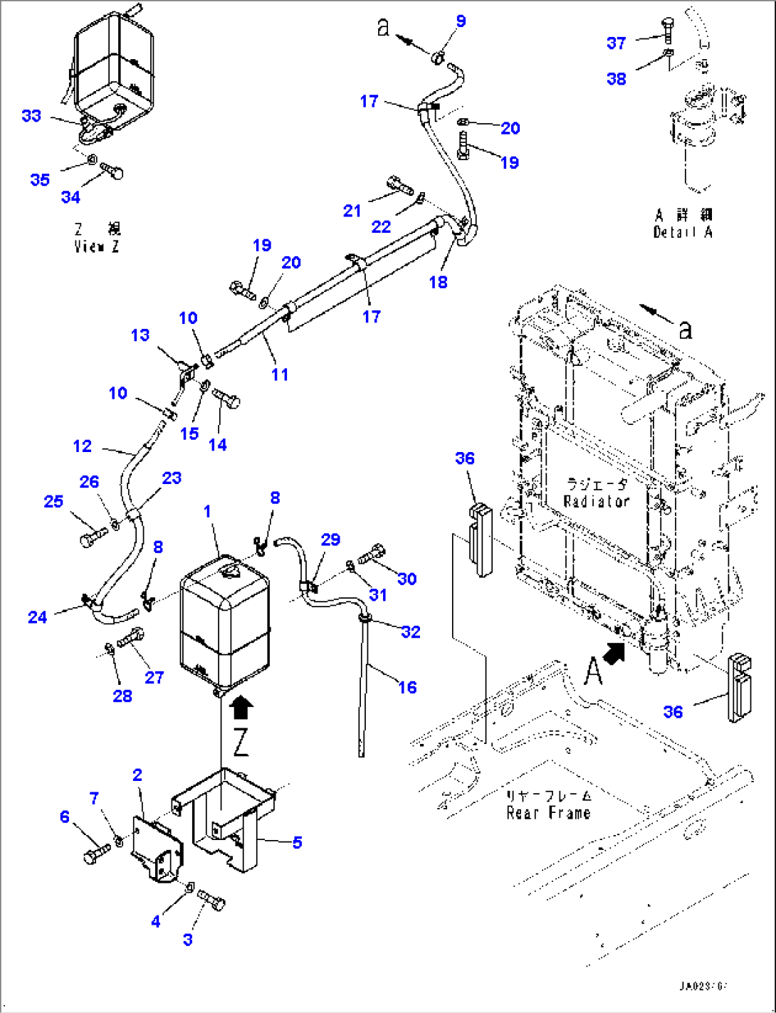 Radiator, Reservoir Tank (#85001-)