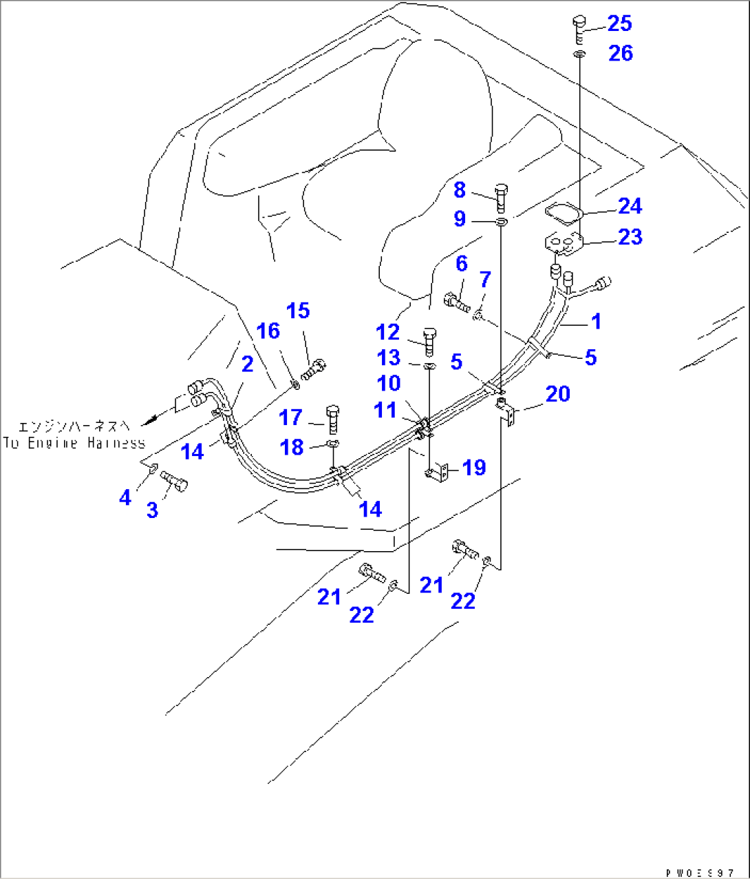VEHICLE WIRING (CONTROL HARNESS) (EU SPEC.)(#65275-)