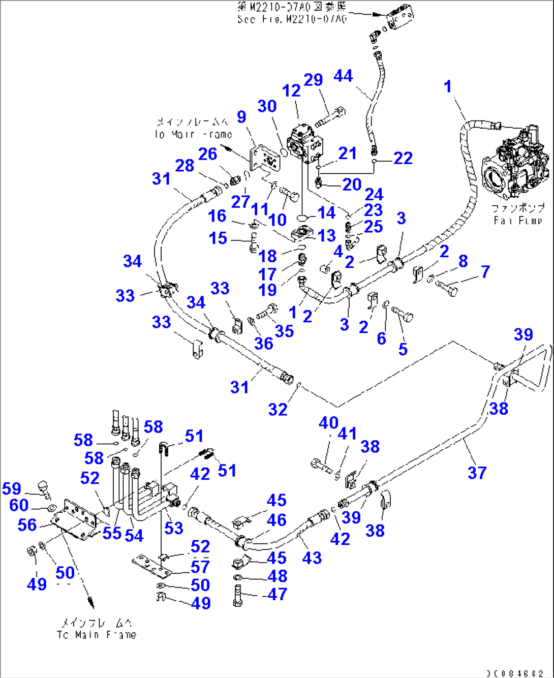 FAN DRIVE DELIVERY LINE(#20001-)