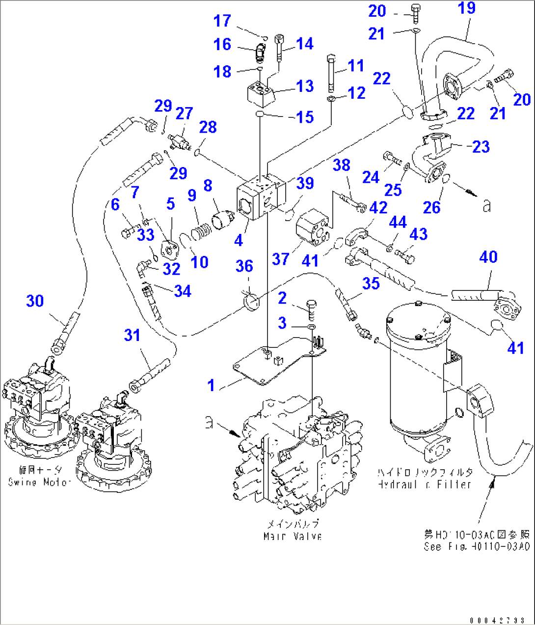 RETURN LINES (1 ACTUATOR)
