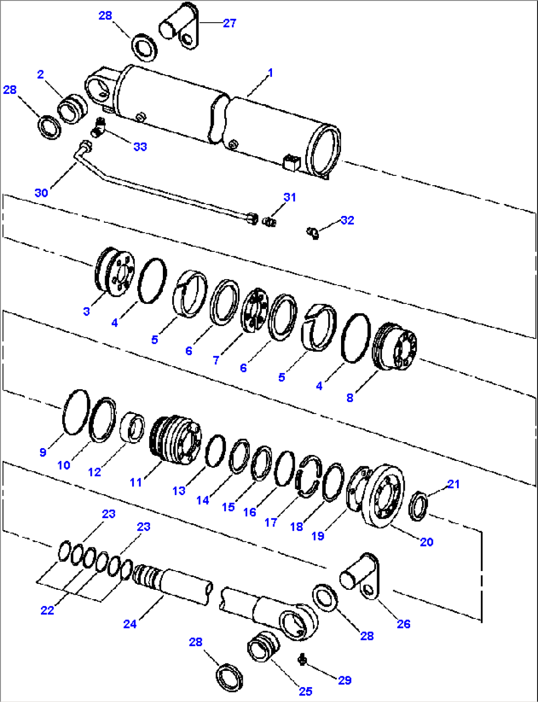 CYLINDER ASSEMBLY BUCKET (HI-LIFT)