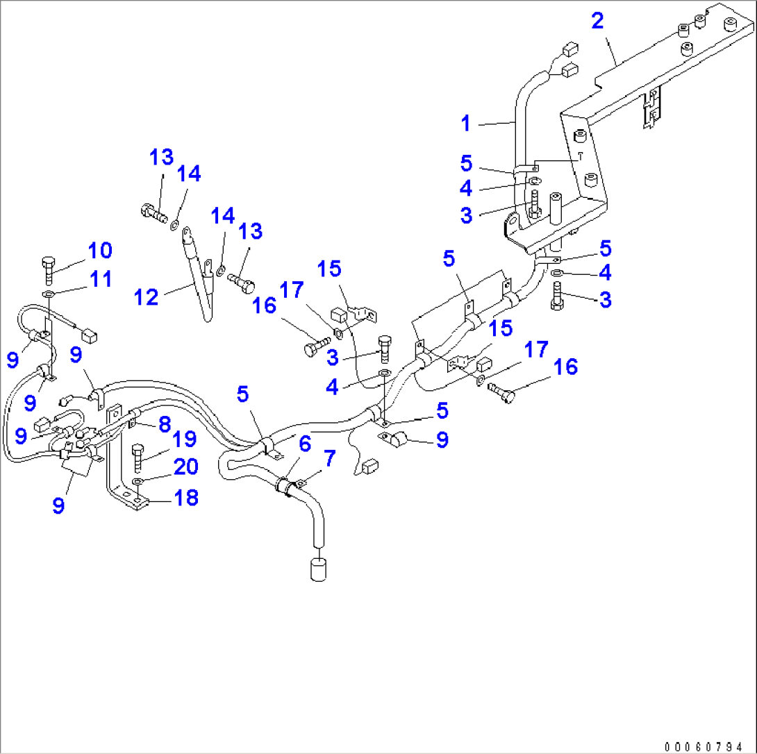 FRONT FRAME ELECTRICAL (HARNESS¤ R.H.)(#2001-2723)