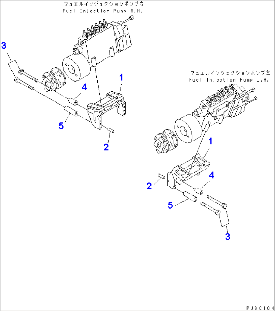 FUEL INJECTION PUMP BRACKET(#12683-)