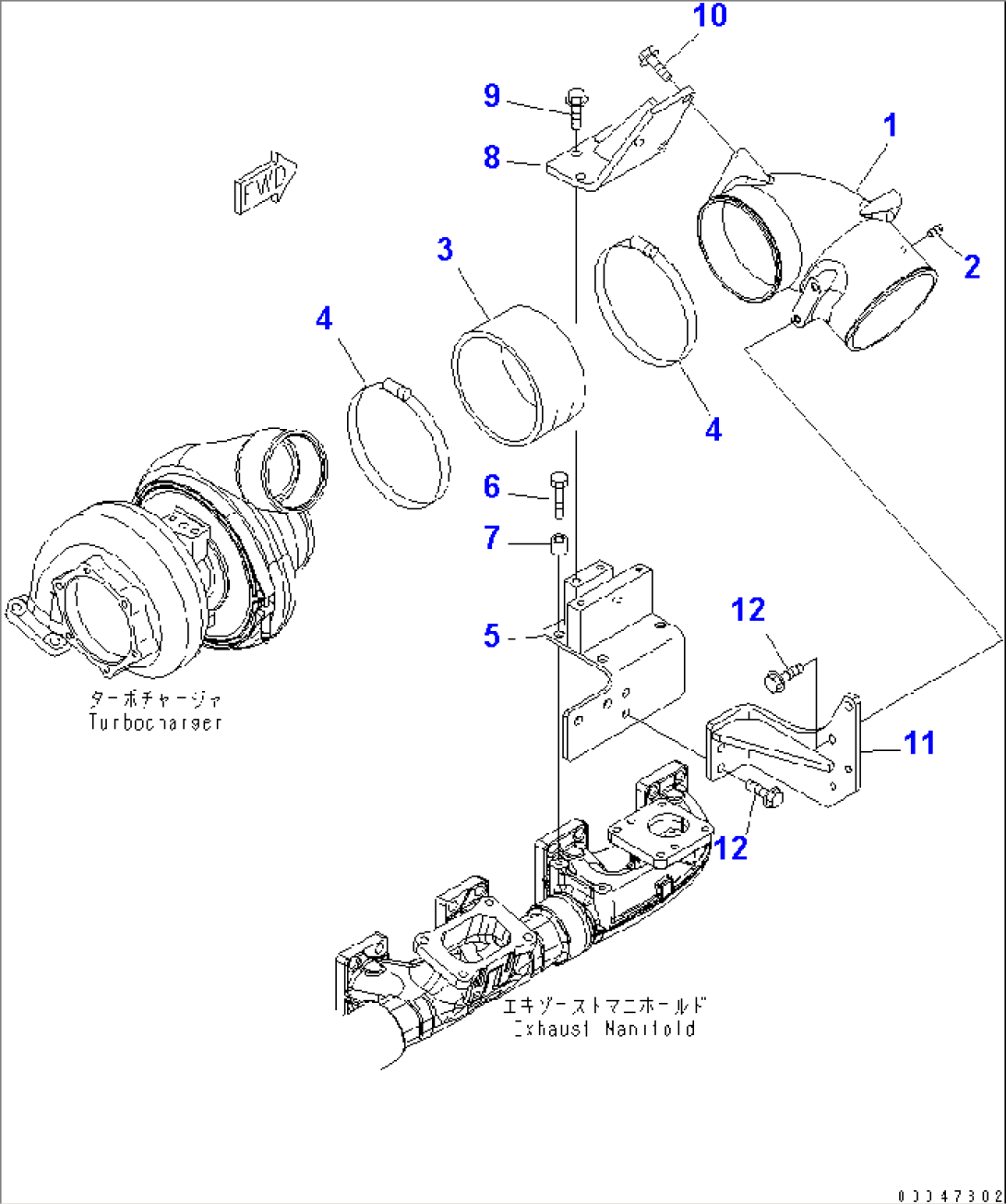 AIR CONNECTION (AIR CLEANER REMOTE MOUNT SPEC.)(#530008-)