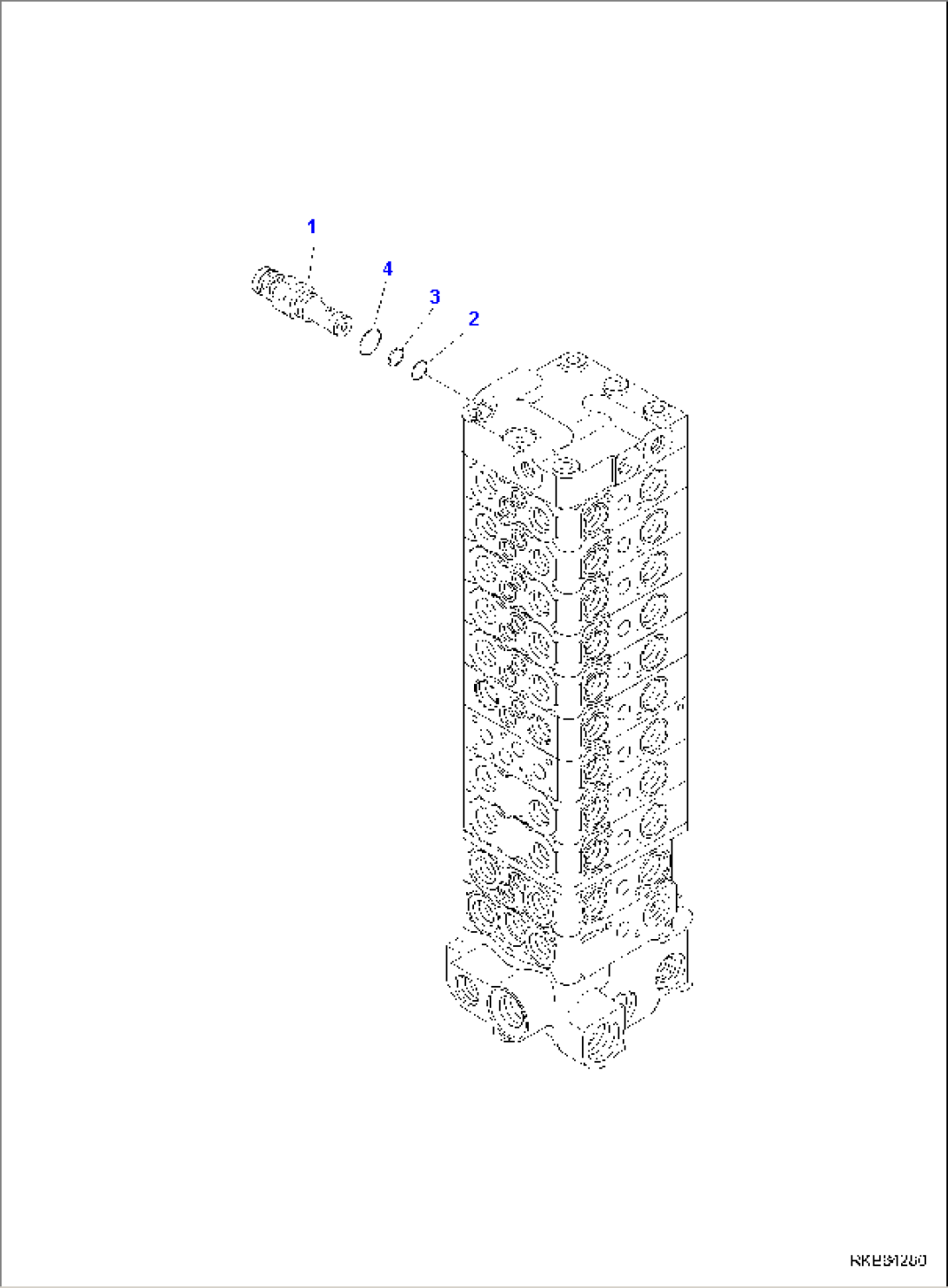 MAIN CONTROL VALVE, 1-ATTACHMENT, INNER PARTS (12/15)