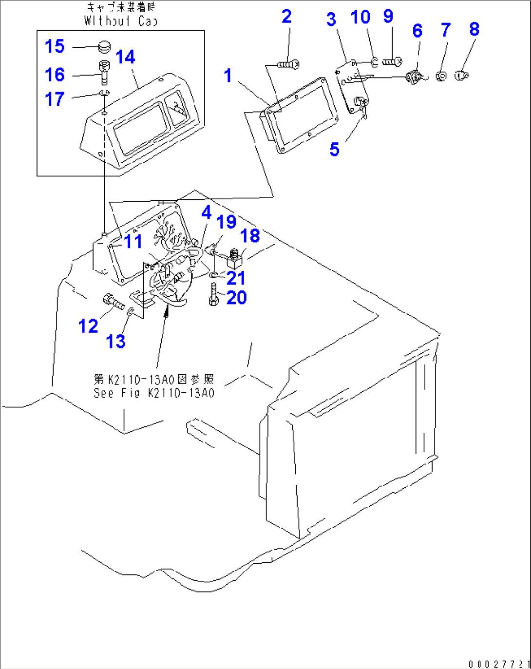 INSTRUMENT PANEL (WITH PIN PULLER)(#57876-)
