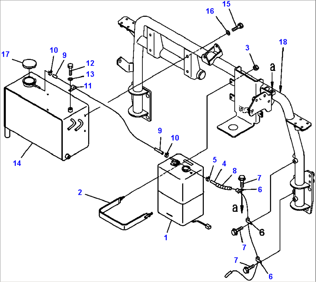 C0120-02A0 COOLANT PIPING RESERVE TANK