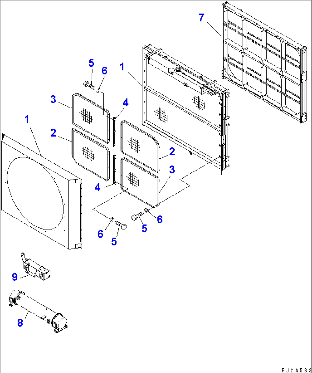 RADIATOR (WITH PROTECTOR)(#50002-)