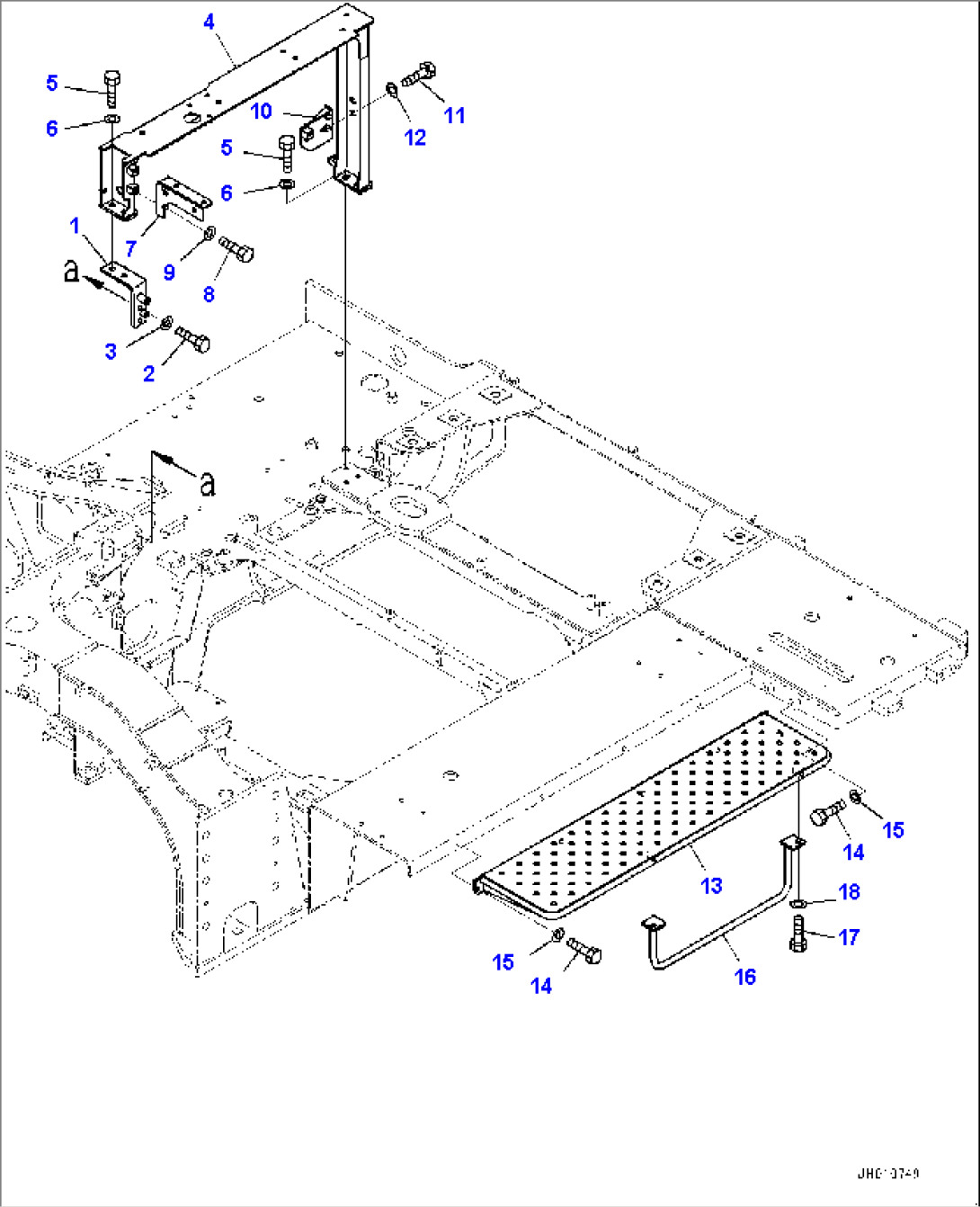 Fender Related Parts, Bracket and Step (#15479-)