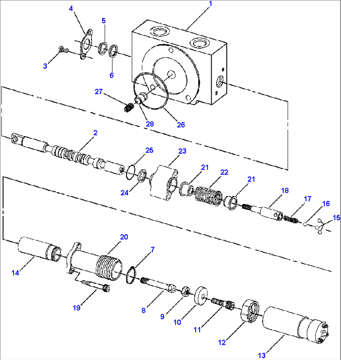 PILOT CONTROL VALVE BOOM SECTION