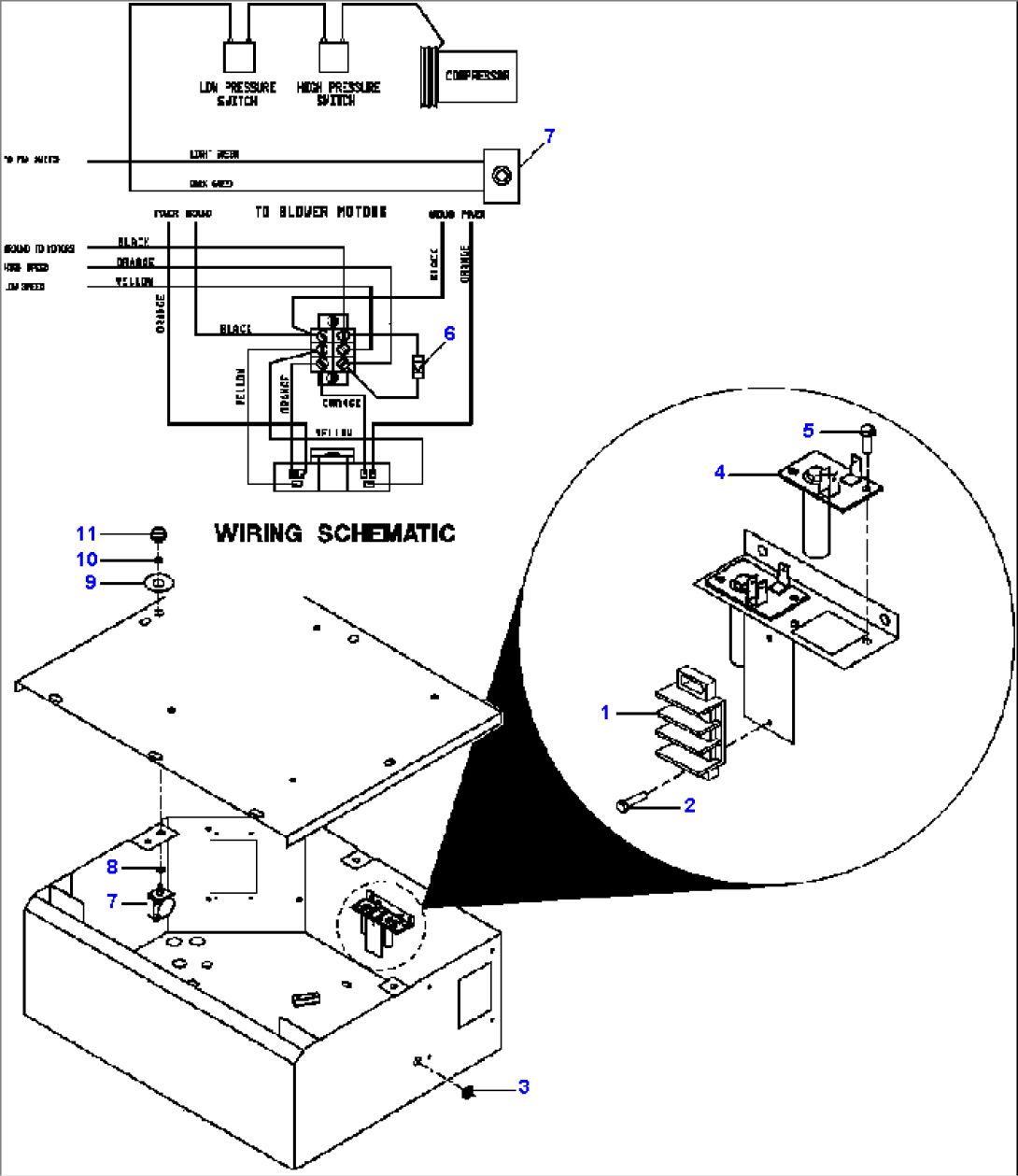 AIR CONDITIONER/HEATER ELECTRICAL WIRING