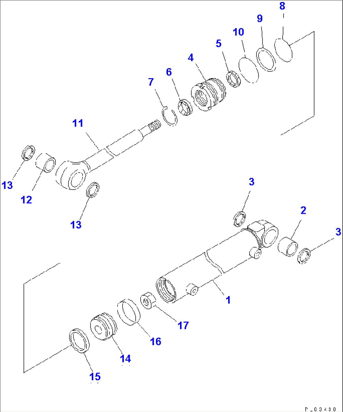 OPENING AND CLOSING CYLINDER (INNER PARTS)