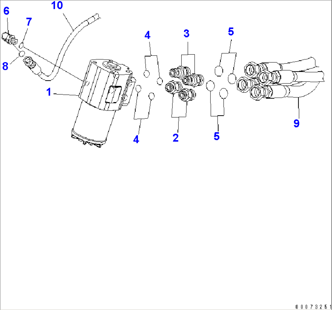 STEERING VALVE PIPING (CONNECTORS)