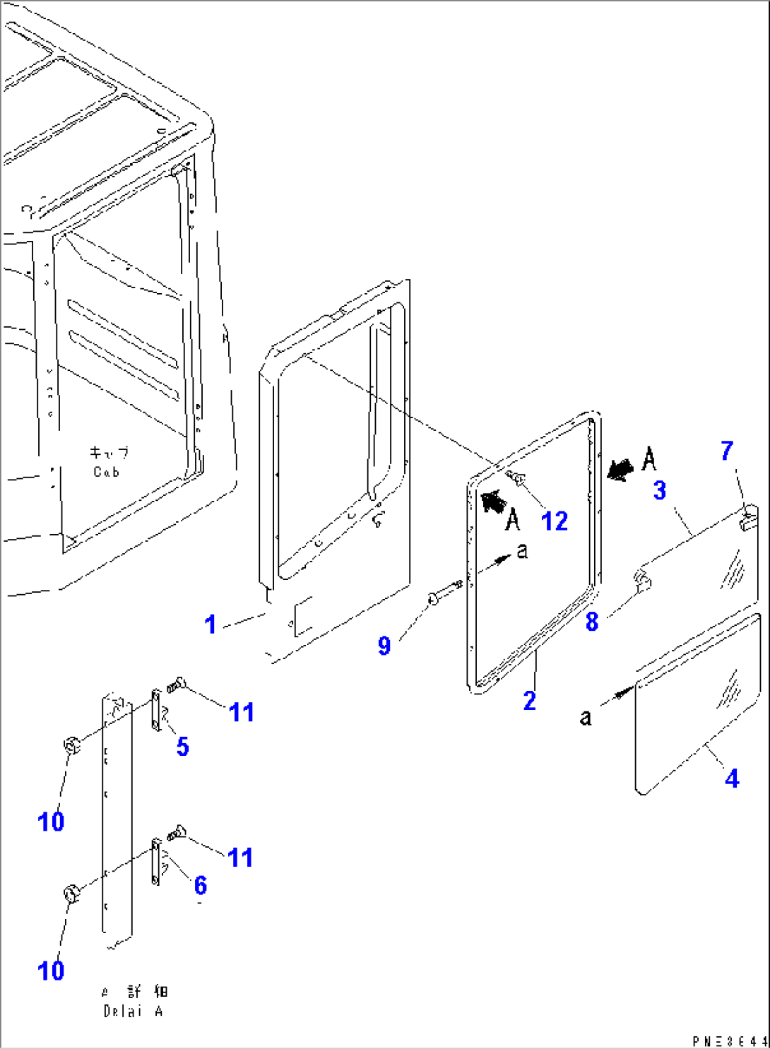 ROPS CAB (DOOR L.H.)