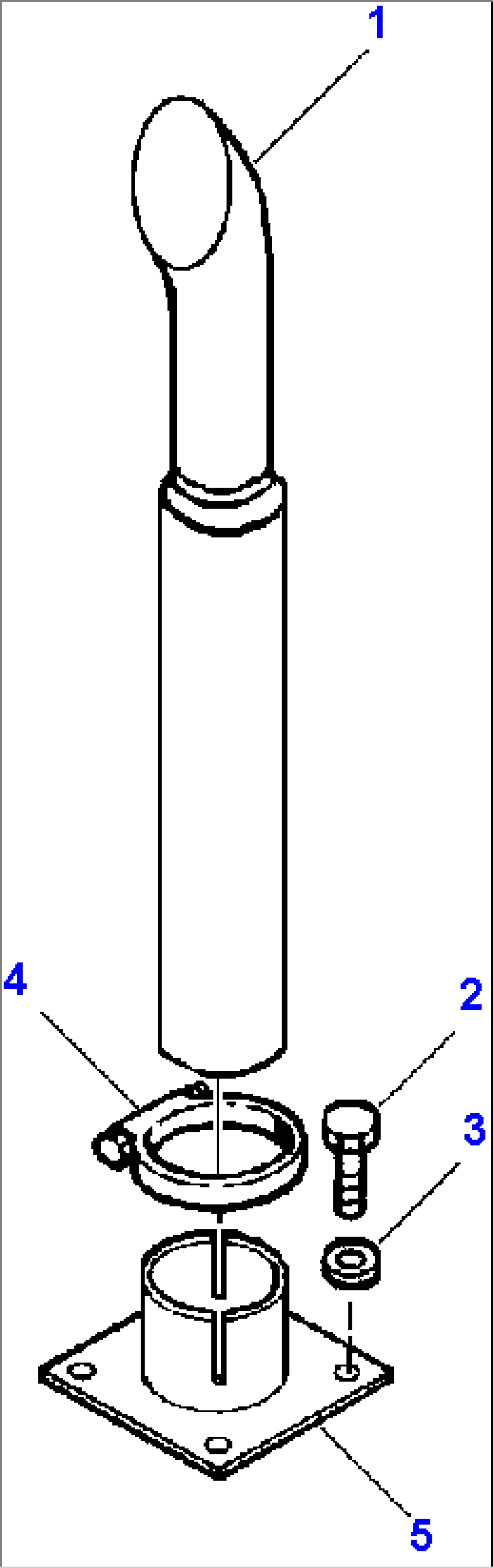 FIG. B0300-01A0 EXHAUST PIPE