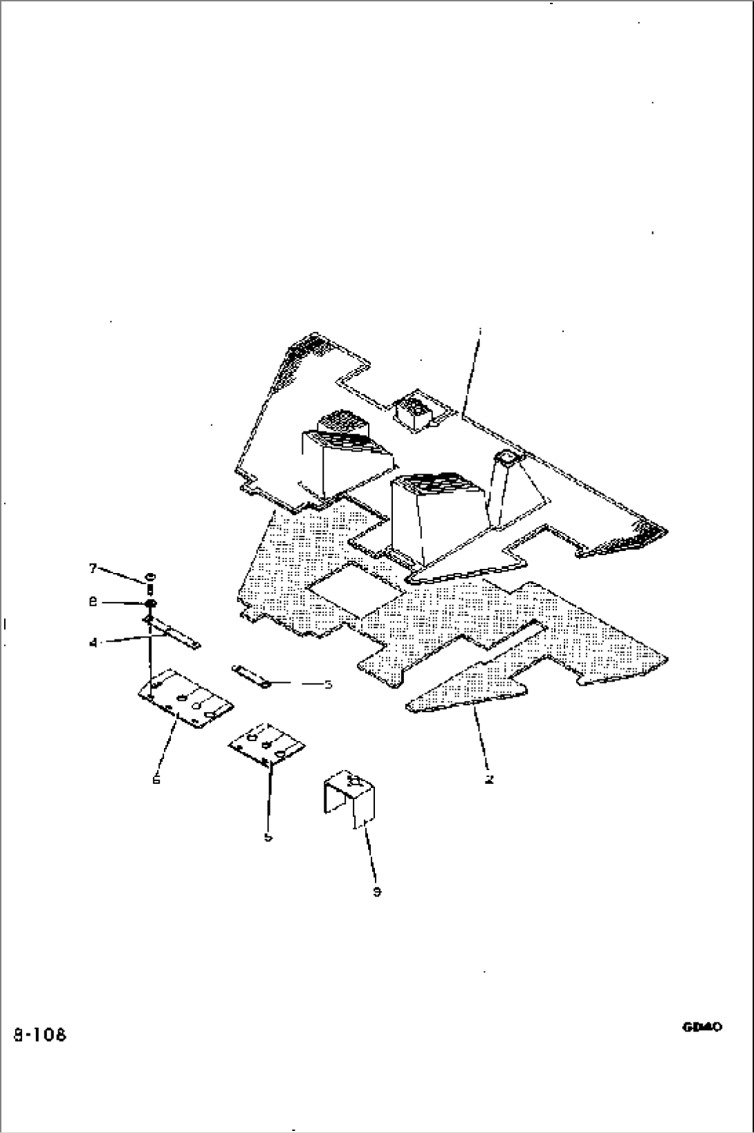 FLOOR MAT MODIFICATION PARTS(#1014-)