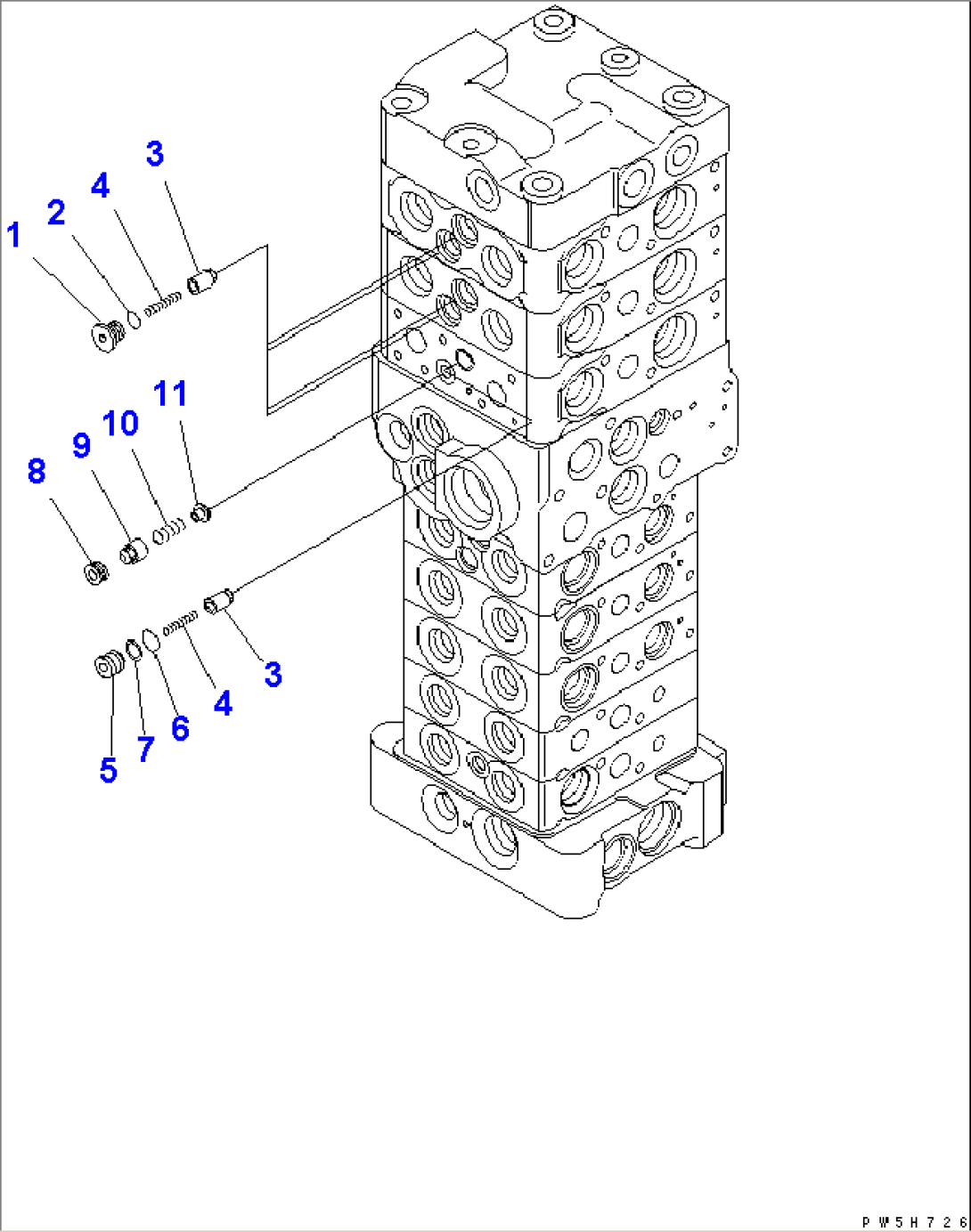 MAIN VALVE (8-VALVE) (6/22)
