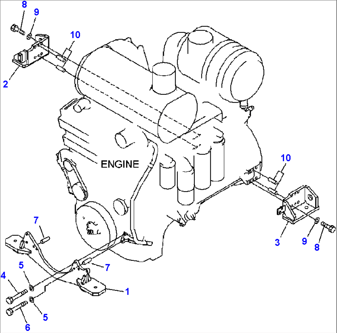 A2250-A4F8 ENGINE MOUNTING