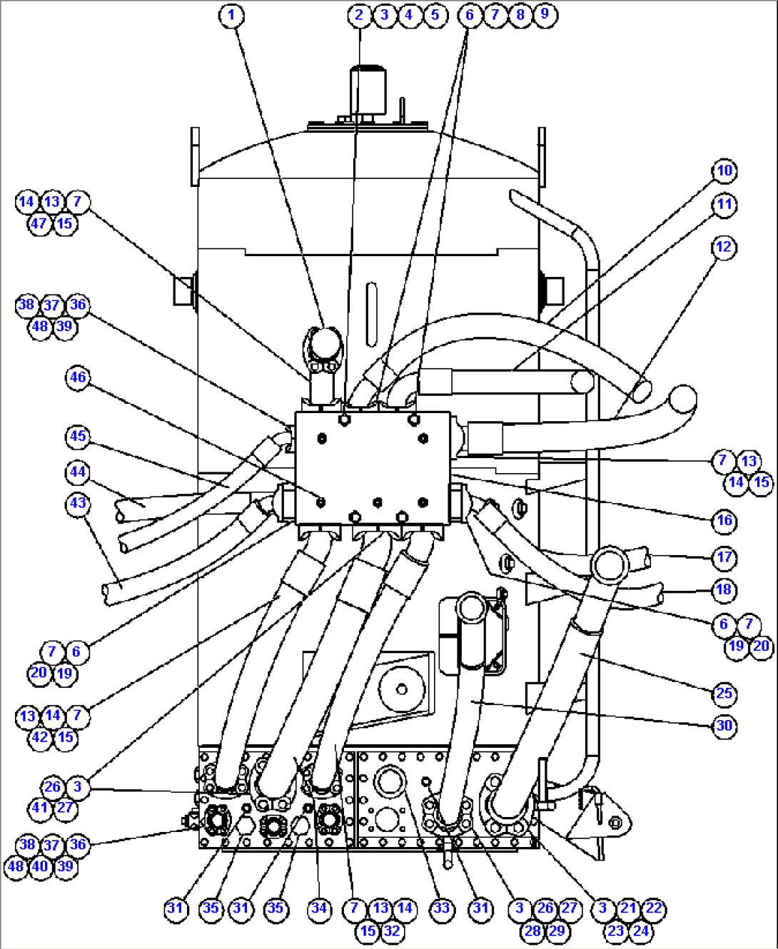 HOIST CIRCUIT & HYDRAULIC PIPING