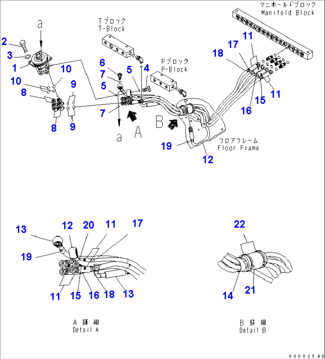 FLOOR (P.P.C. VALVE AND PIPING) (L.H.)