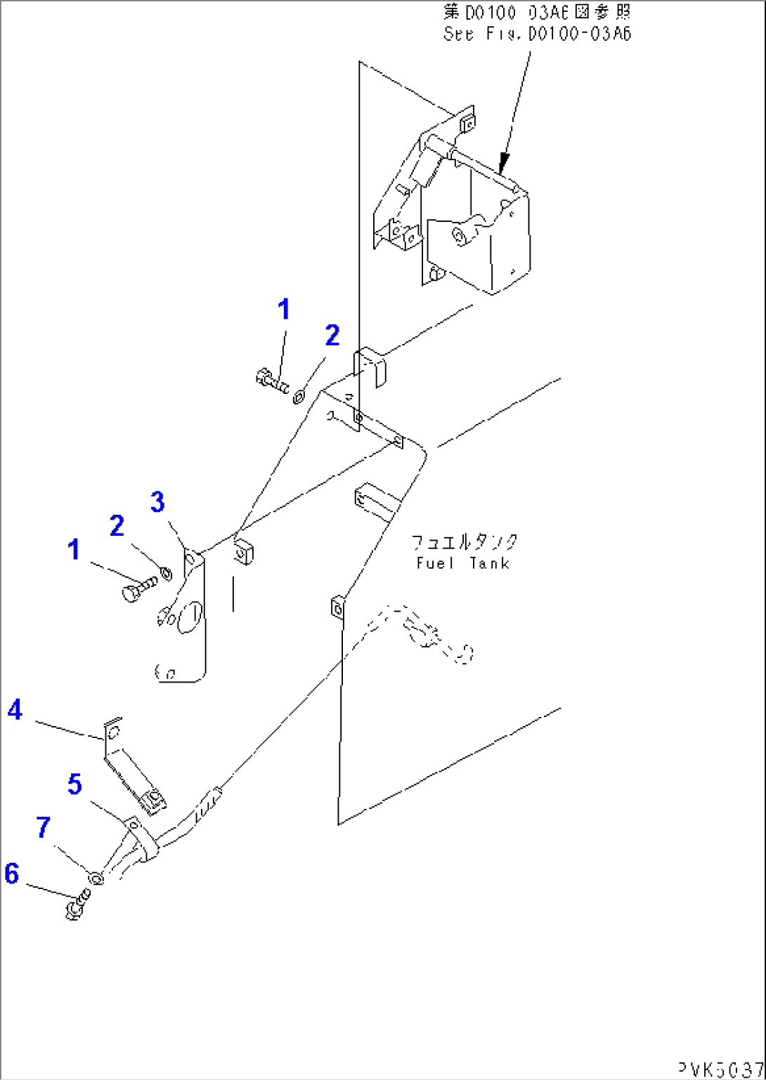 TRANSMISSION CONTROL LEVER (2/2) (D21) (FOR F2-R2 TRANSMISSION) (FOR 2 LEVER STEERING)