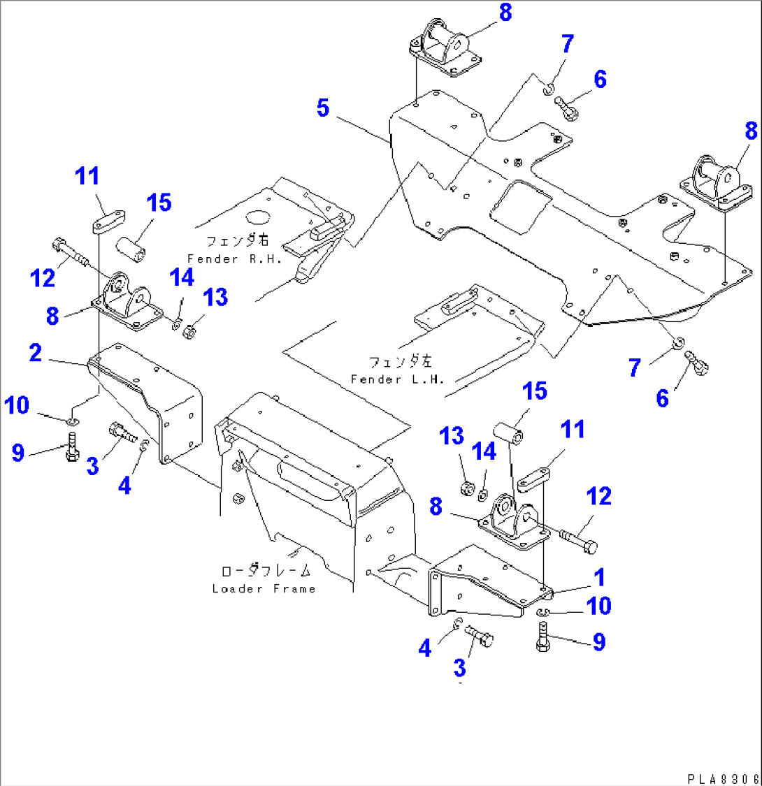 STEEL CAB MOUNT BRACKET