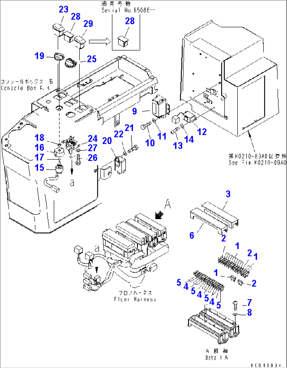 FLOOR (ELECTRICAL PARTS) (FOR EXCEPT JAPAN)