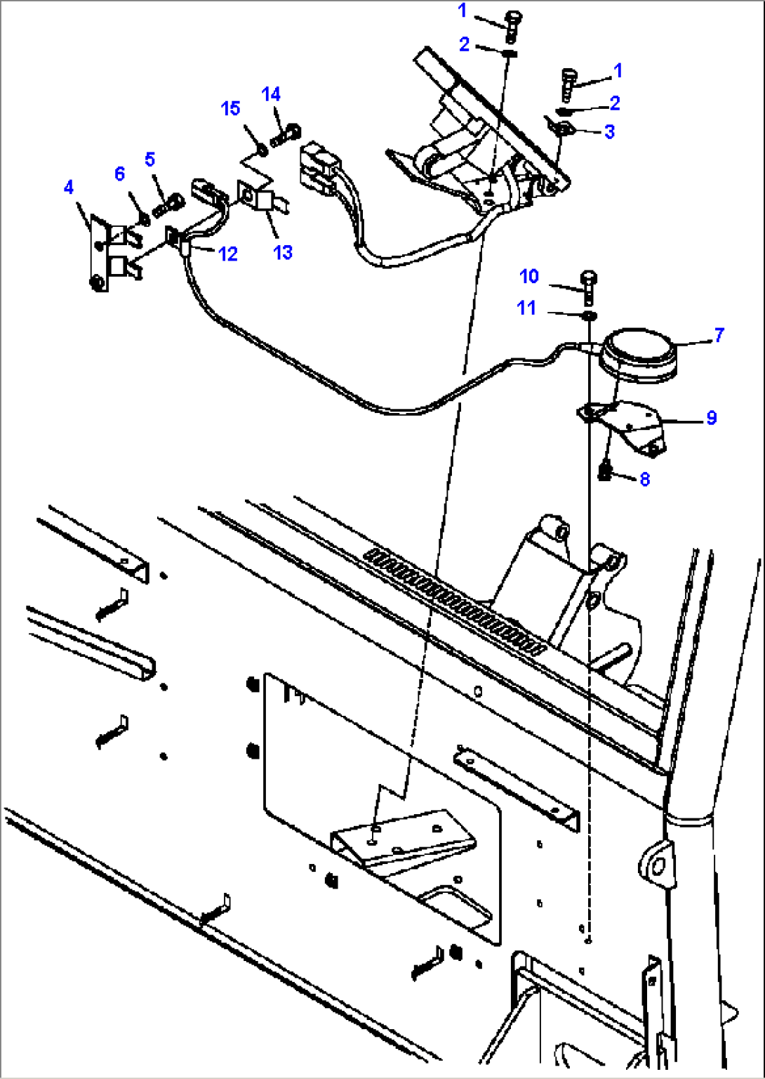 K0200-17B0 FLOOR ACCELERATOR PEDAL MOUNTING
