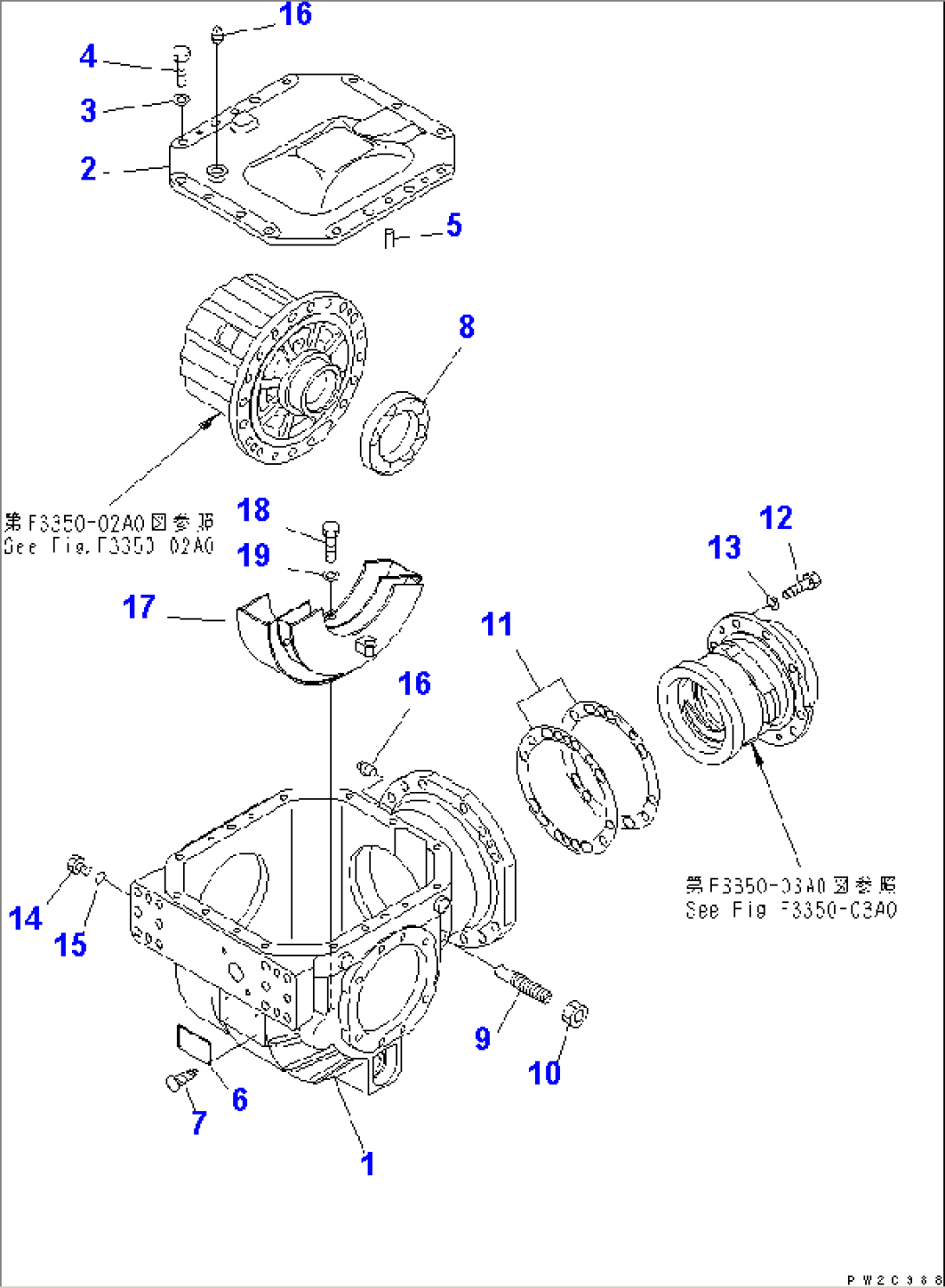 FRONT DIFFERENTIAL (HOUSING AND RELATED PARTS)