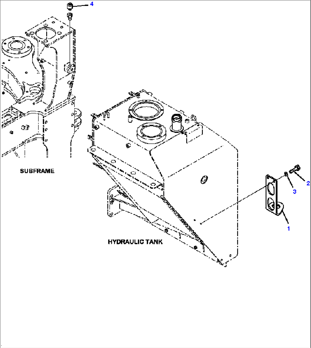 H0150-05A0 HYDRAULIC TANK SHIPPING LOCK BRACKET