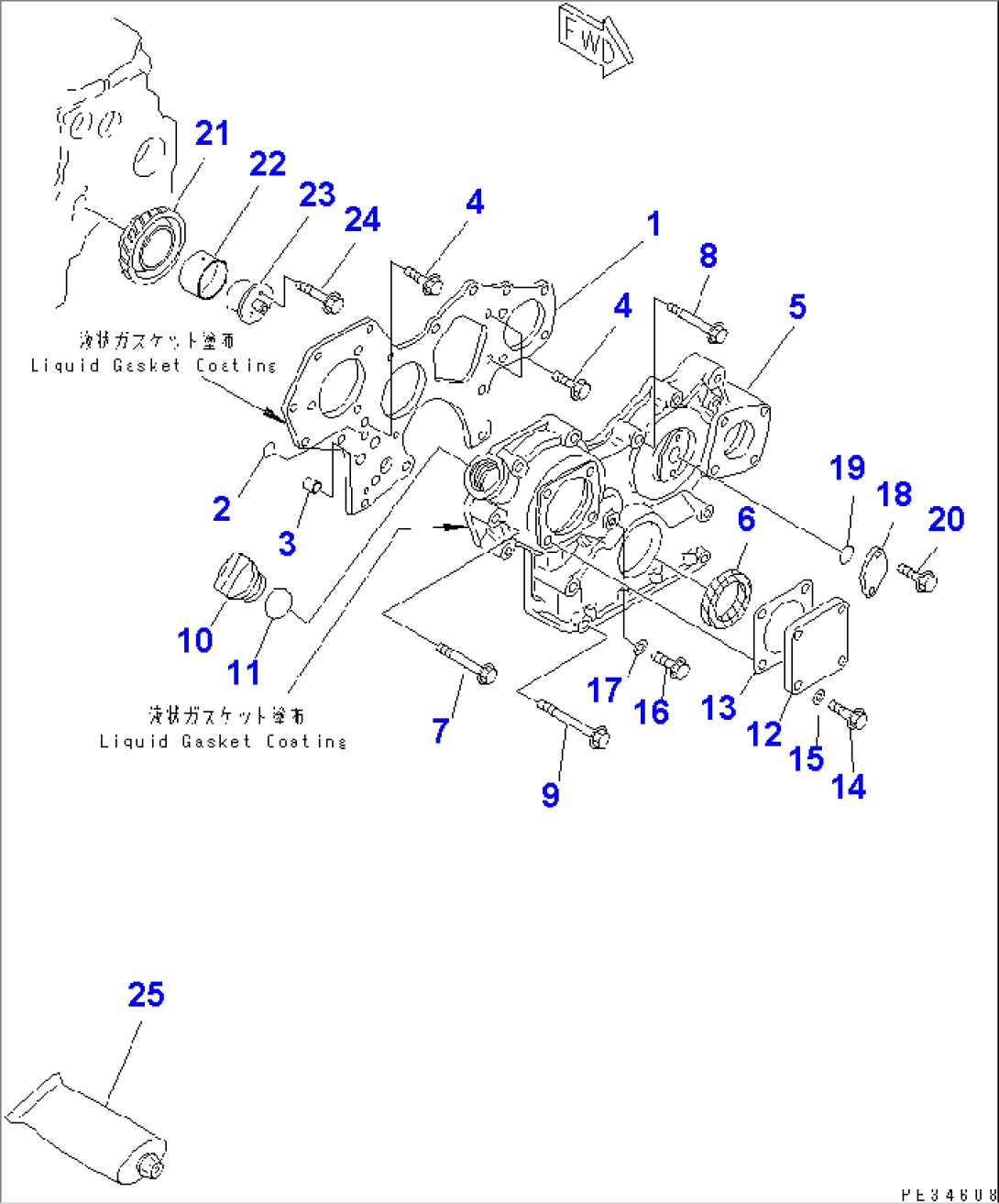 GEAR CASE AND FRONT COVER(#27663-)