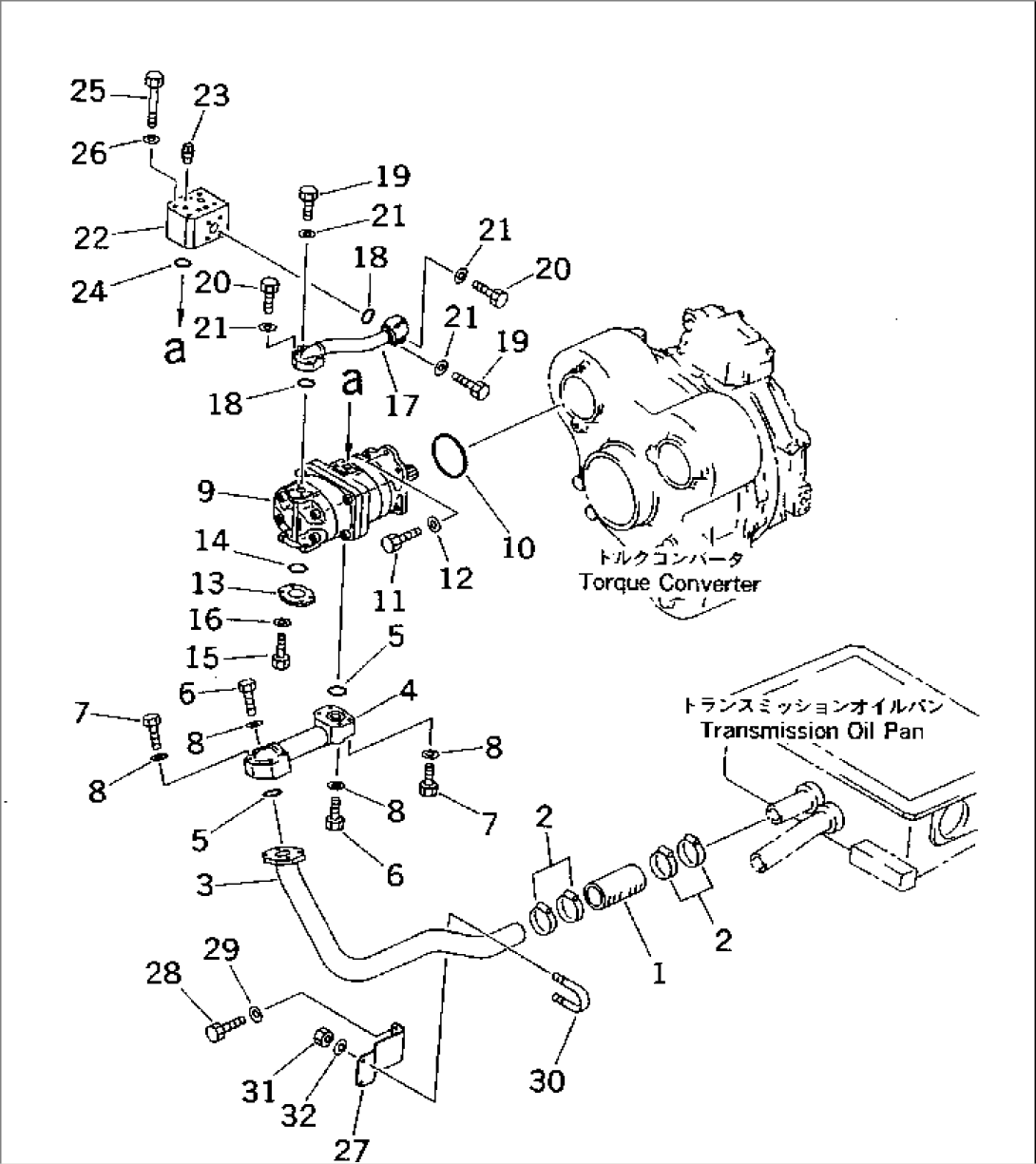 BRAKE AND TRANSMISSION COOLING PIPING (SUCTION LINE) (4WD SPEC.)