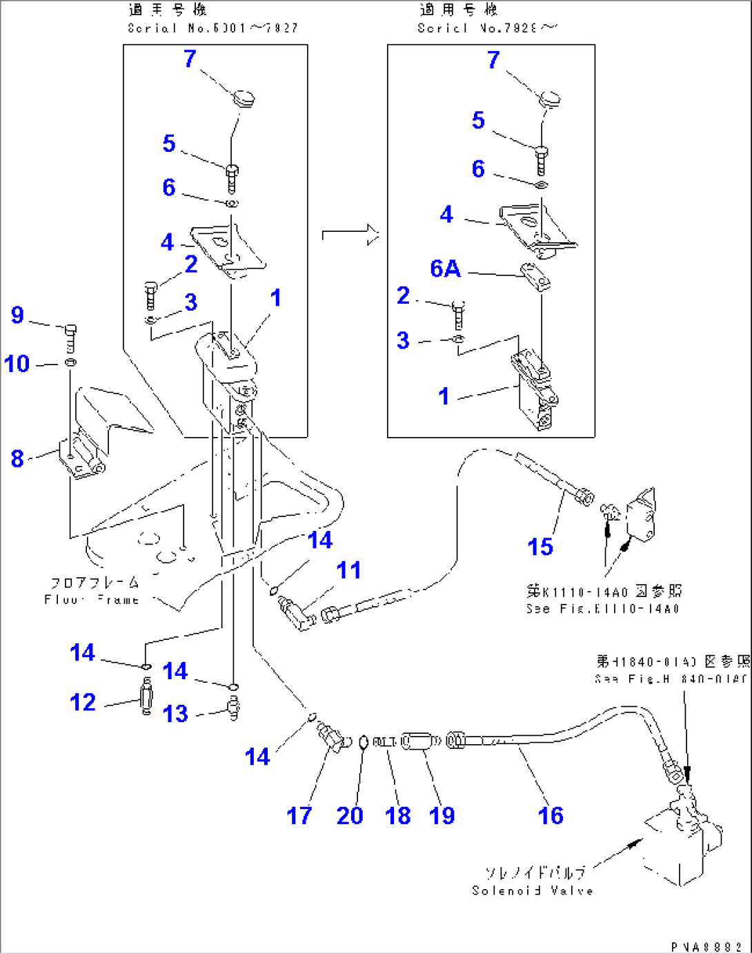 FLOOR FRAME (OFFSET CONTROL)(#5001-10370)