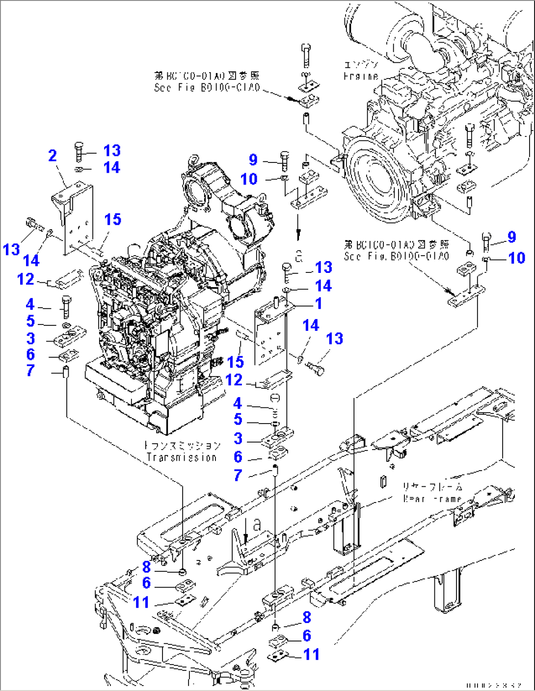 ENGINE AND T/M MOUNTING (T/M MOUNTING)