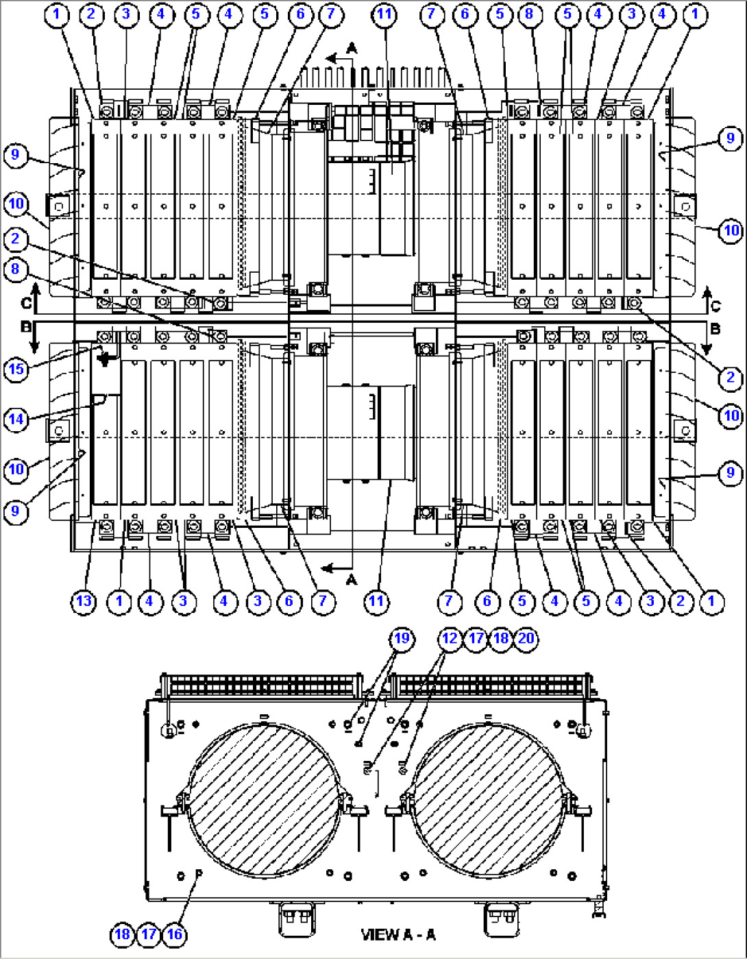 RETARDING GRID ASSEMBLY 1/3 (PC2142)