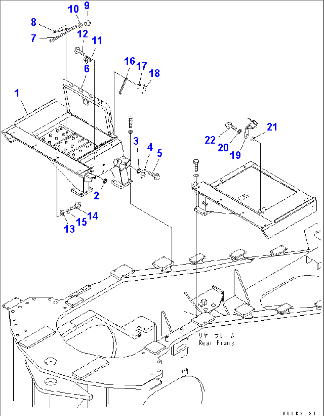 BATTERY BOX (R.H.) (BATTERY MOUNTING PARTS)(#50037-)