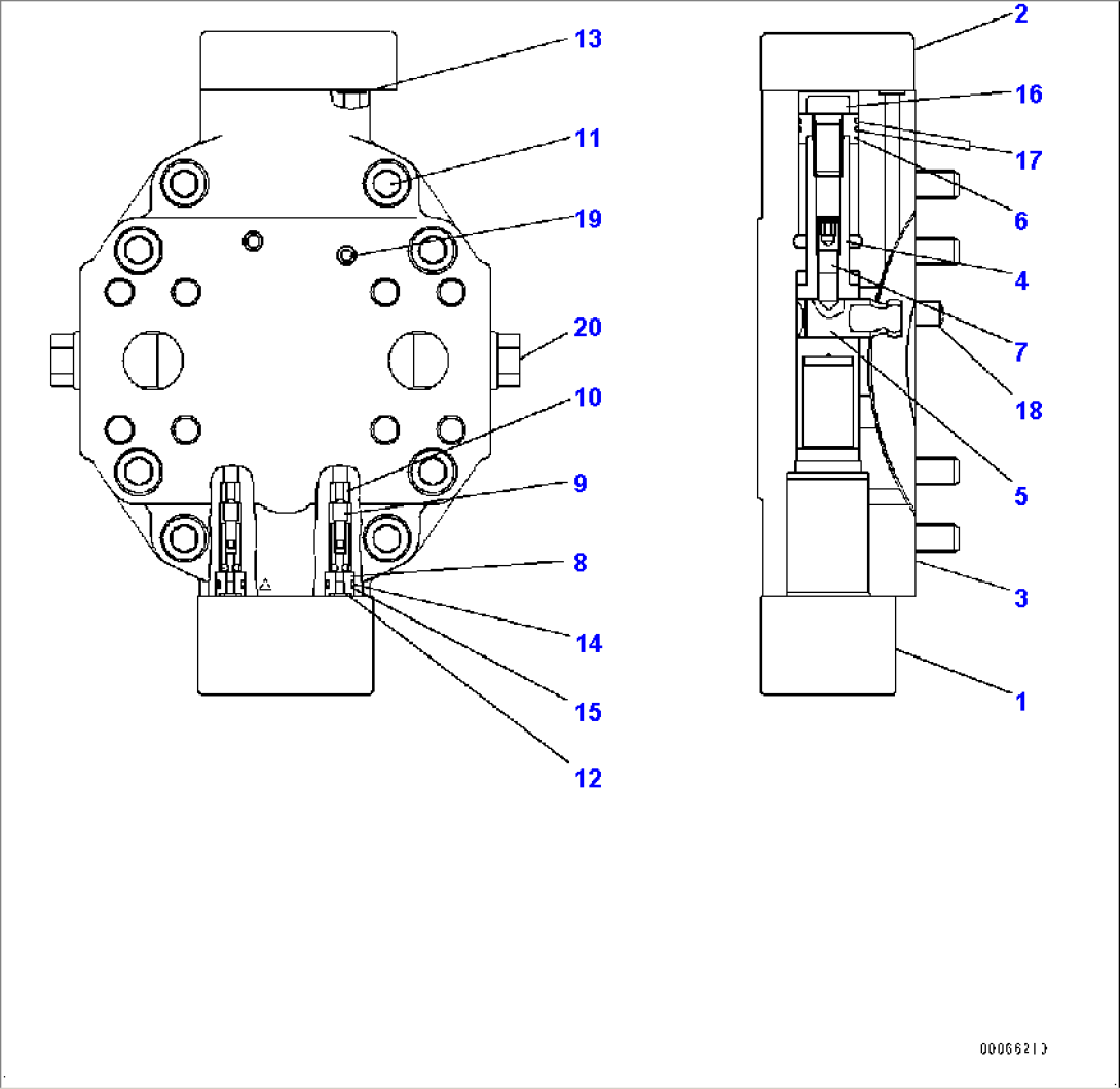 Hydrostatic Transmission (HST) Pump and Motor, HST Motor 2, Control (1/2) (#75750-76348)