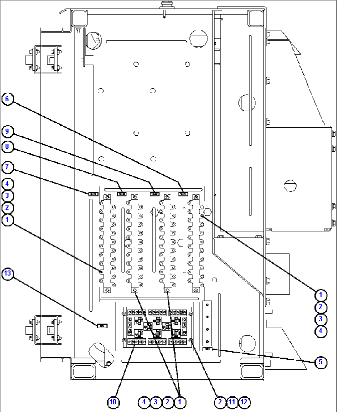 CONTROL CABINET RIGHT DOOR (LEFT SIDE WALL)