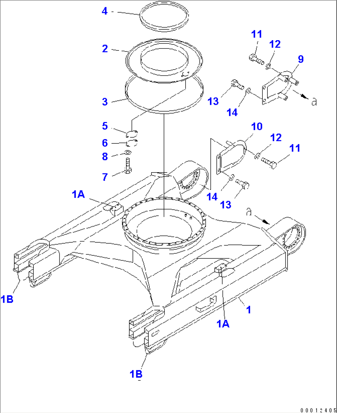 TRACK FRAME (FOR IRON SHOE)(#50201-50343)